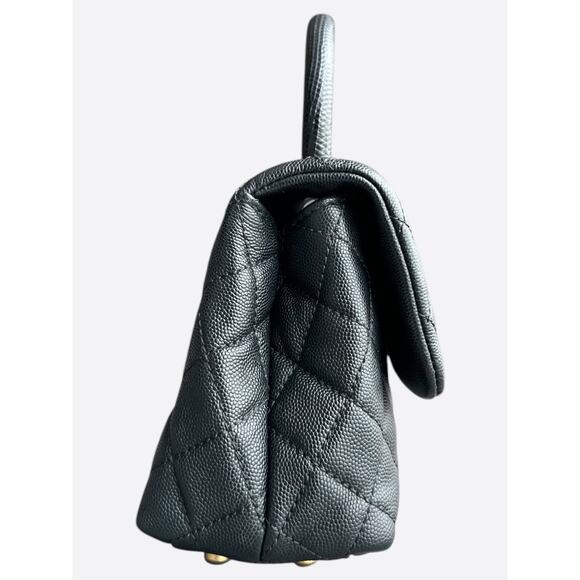 Chanel Black Caviar Quilted Small Top Handle Bag - Picture 3 of 8